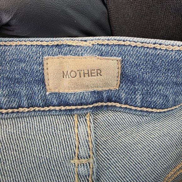 Mother Jeans Womens 31 Mid Rise Dazzler Ankle Fray Stretch Riding Cliffside - Picture 13 of 16